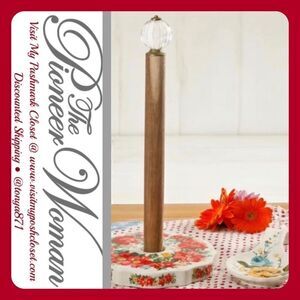 🦋 New Pioneer Woman Vintage Floral Paper Towel Holder & Rose Shadow Spoon Rest